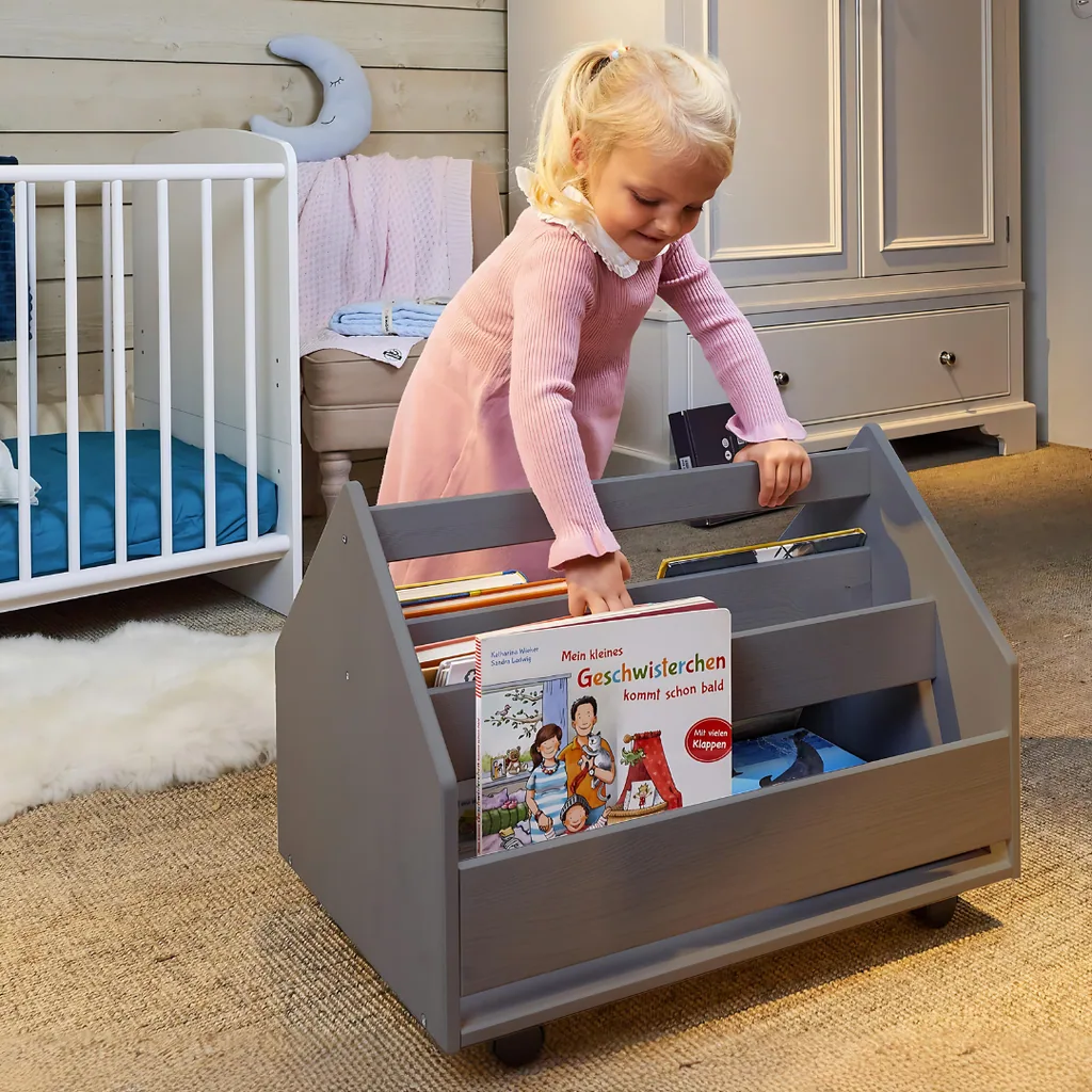 Alavya Home Bücherregal COMET Holz - Grau
