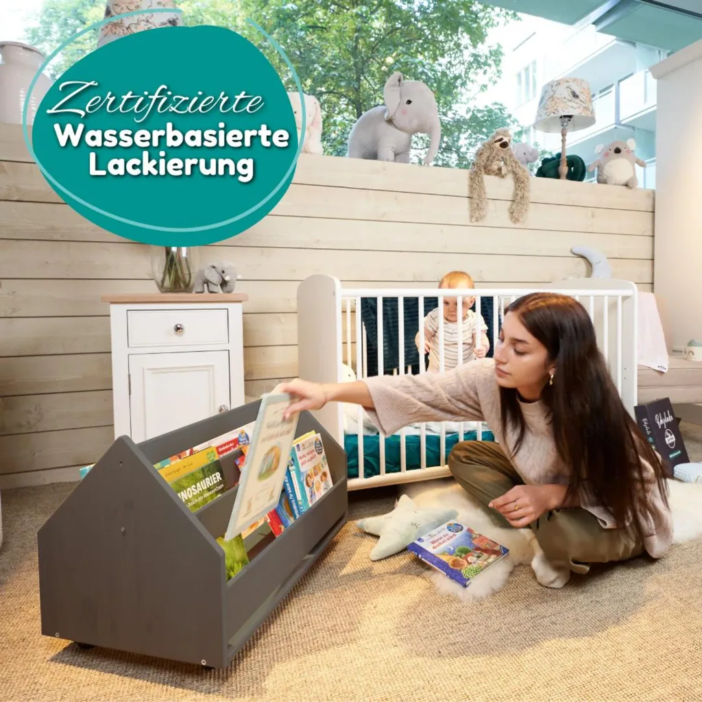 Alavya Home Bücherregal COMET Holz - Grau