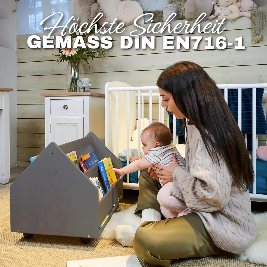 Alavya Home Bücherregal COMET Holz - Grau