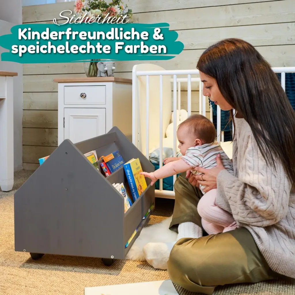 Alavya Home Bücherregal COMET Holz - Grau