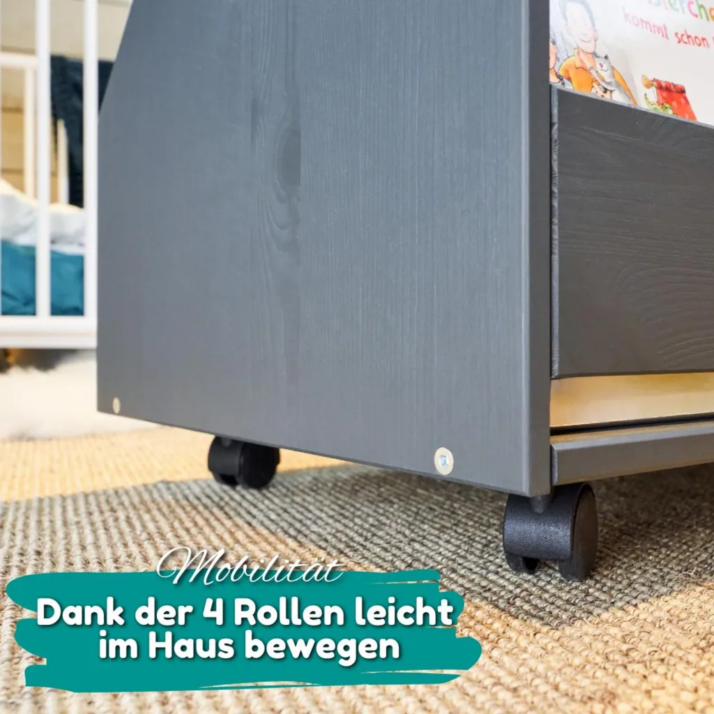 Alavya Home Bücherregal COMET Holz - Grau