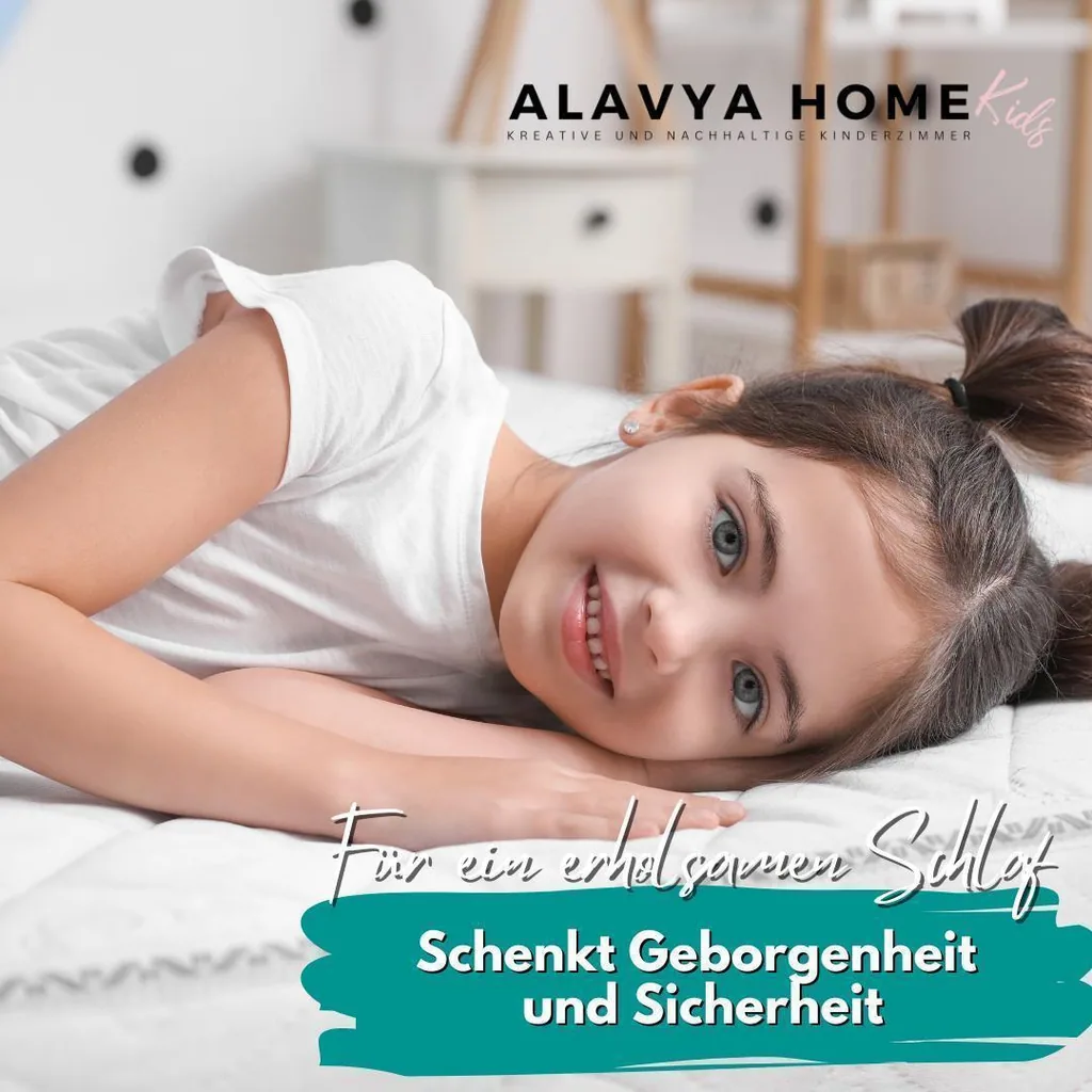 Alavya Home Kindermatratze COZY 80x180 cm Kaltschaum inkl. Spannbettlaken – 2-teiliges Set, Weiß