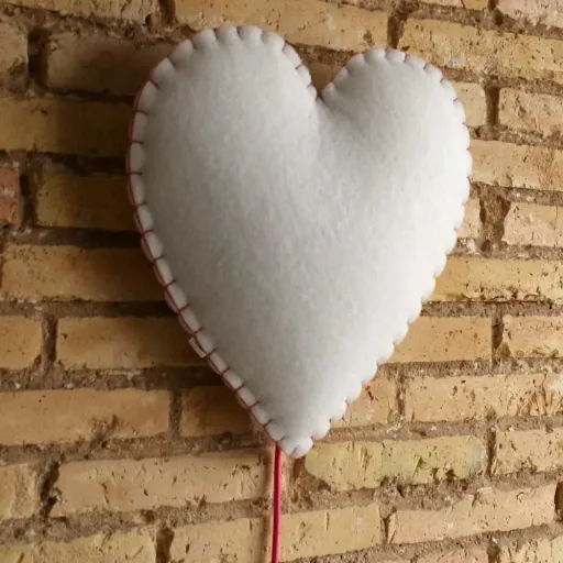 Buokids Softlampe Nachtlicht/Wandlampe Herz, Ausführung: Wandlampe; Farbe der Naht: grau