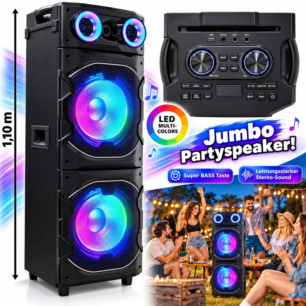 Jumbo Bluetooth Lautsprecher - Partytower
