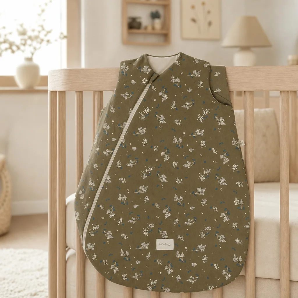 Nobodinoz STORIES Baby Schlafsack - Cocoon, 6-18 Monate, Farbe: Braunflieder
