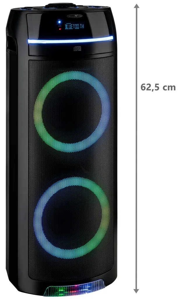 Tragbarer Party Bluetooth Lautsprecher mit Front-CD-Player und Mikrofon
