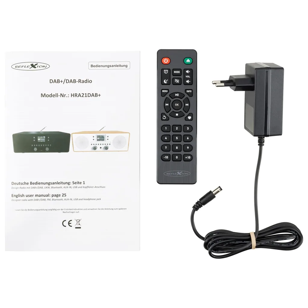 DAB+/DAB/UKW-Radio mit CD-Player und Bluetooth, USB, MP3/CD, AUX-IN