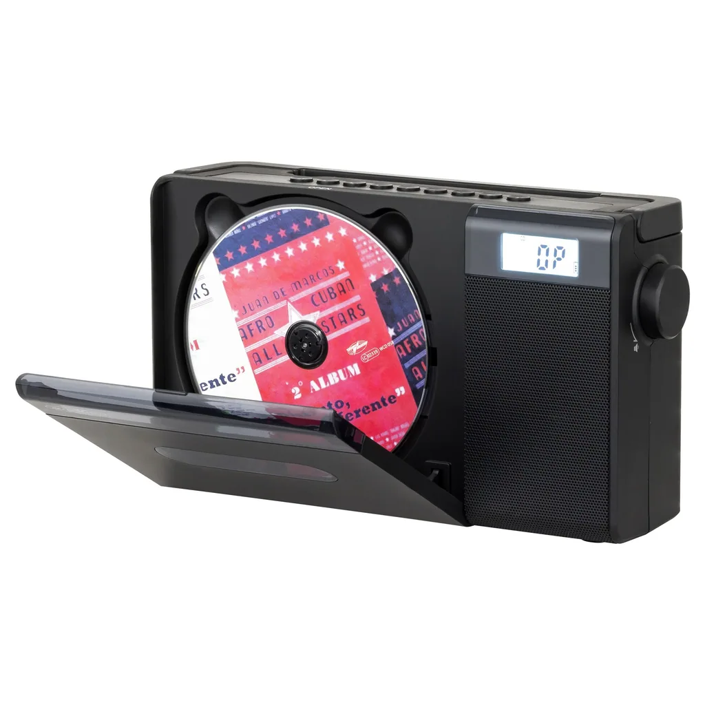 UKW/MW Vertikal CD Boombox, Akku