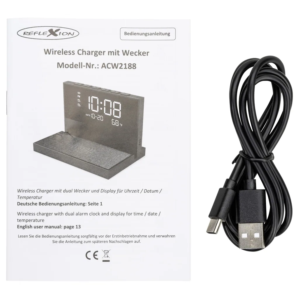 Wecker mit Wireless Charging