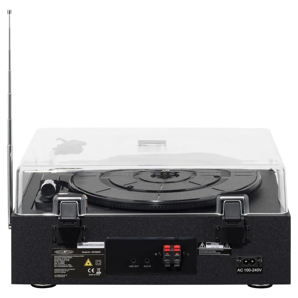 Stereo Komplettsystem mit Internet, DAB/UKW, CD/MP3, Bluetooth & Plattenspieler