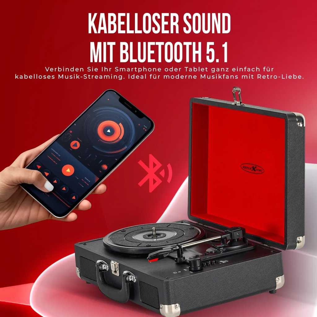 Plattenspieler mit Bluetooth und Encoding-Funktion