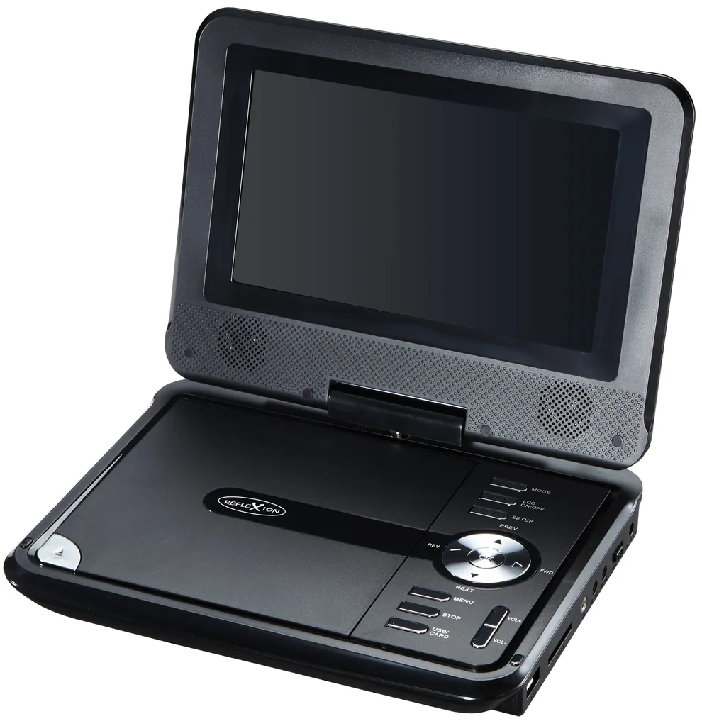 Portabler 7" LCD-Bildschirm mit DVD-Player