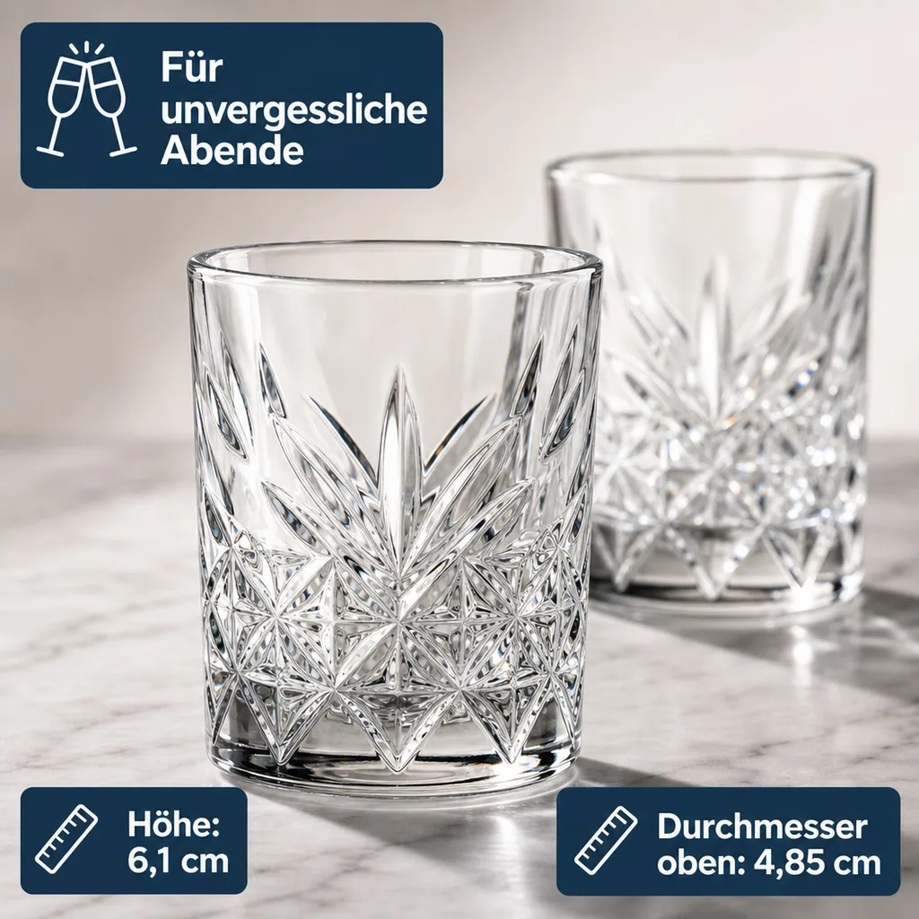 Schnapsgläser, Shotgläser (12 Stück, 62ml) - Timeless