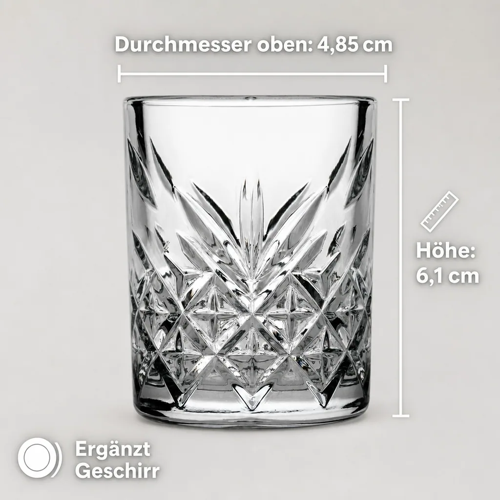 Schnapsgläser, Shotgläser (12 Stück, 62ml) - Timeless