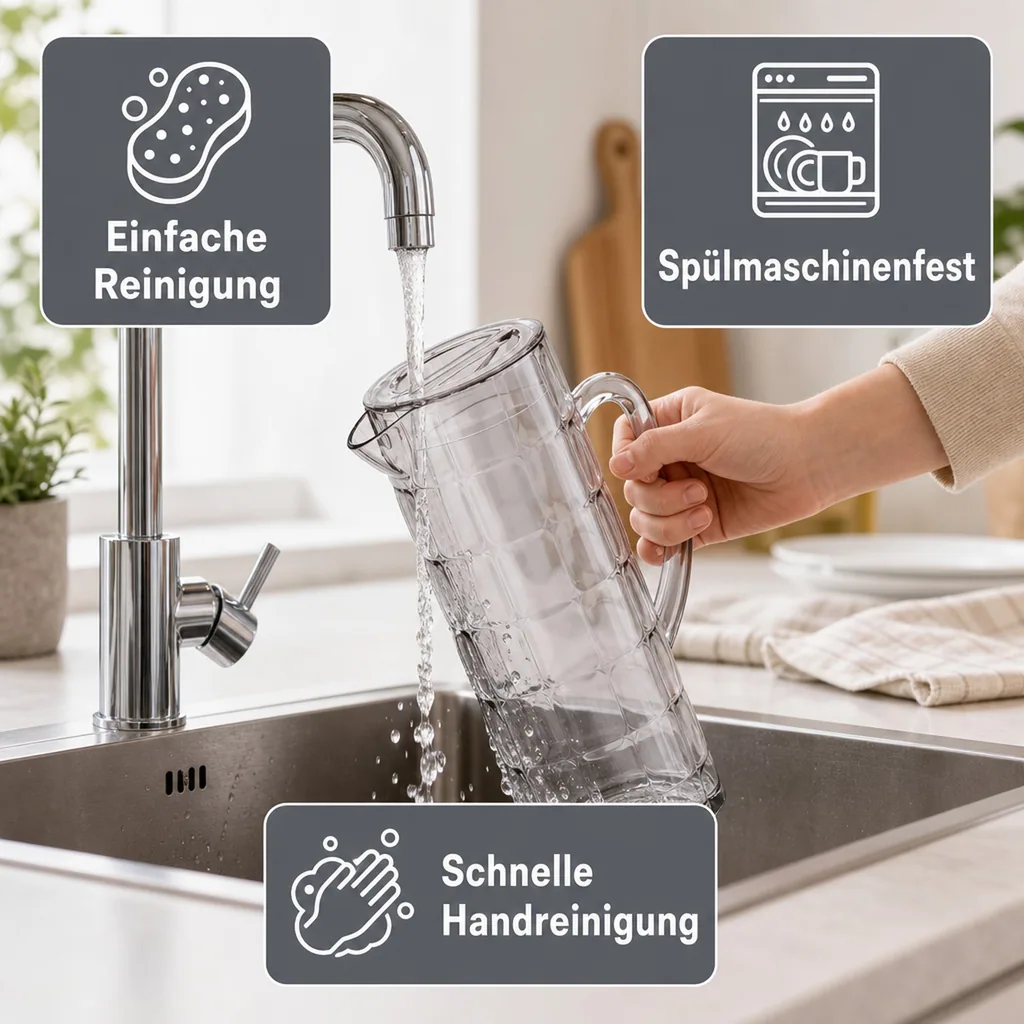 Krug, Wasserkrug - Rio, 1,5 ltr., SAN, Farbe: grau
