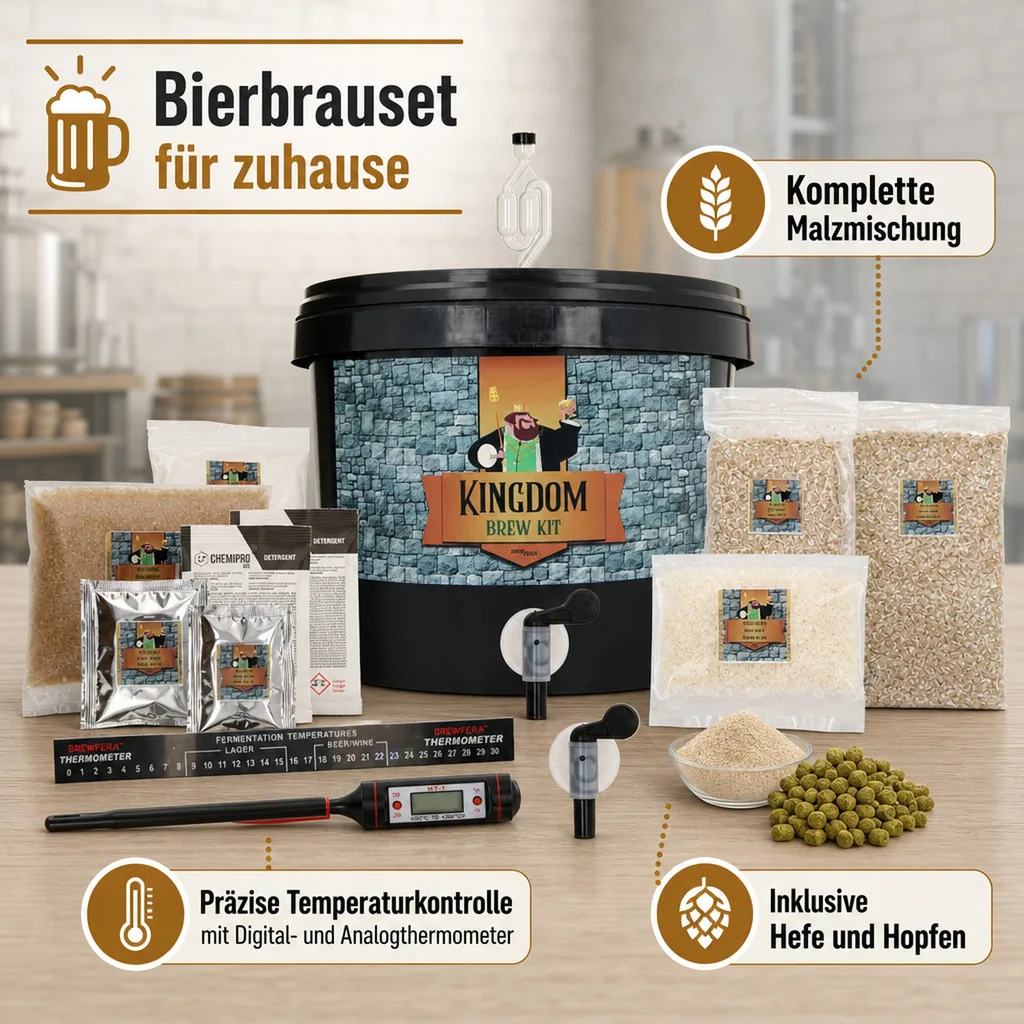 Kingdom Bierbrauset, Brew Kit - Tripel, Komplette Malzmischung für 5L Bier
