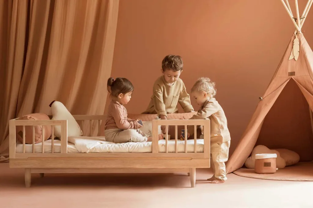 Nobodinoz Juniorbett "Pure" Eiche 70 x 140