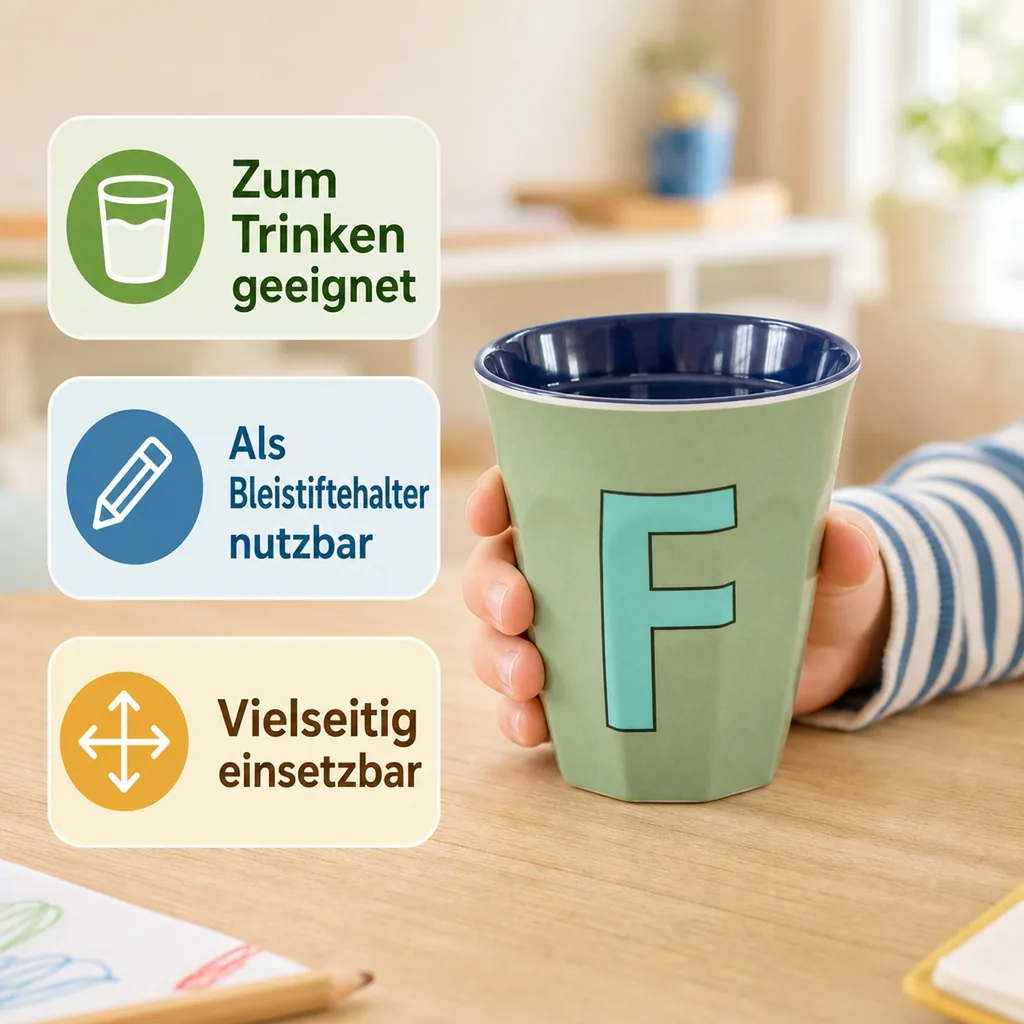 RICE Becher - F, 250 ml, Melamine, Farbe: Khaki