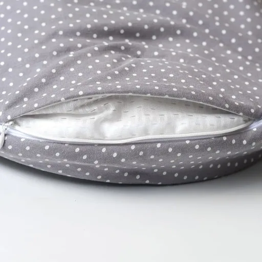 Träumeland Liebmich Schlafsack baby, Schlummersack, Innenschlafsack - Pünktchen Grau, Grösse: 44