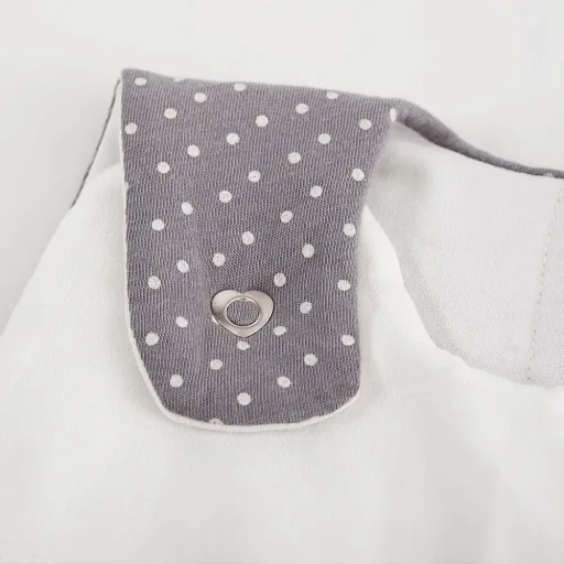 Träumeland Liebmich Schlafsack baby, Schlummersack, Innenschlafsack - Pünktchen Grau, Grösse: 44