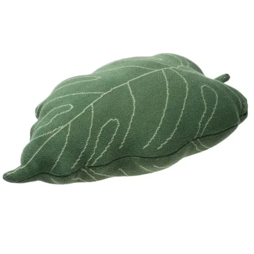 Lorena Canals Kissen gestrickt Blatt