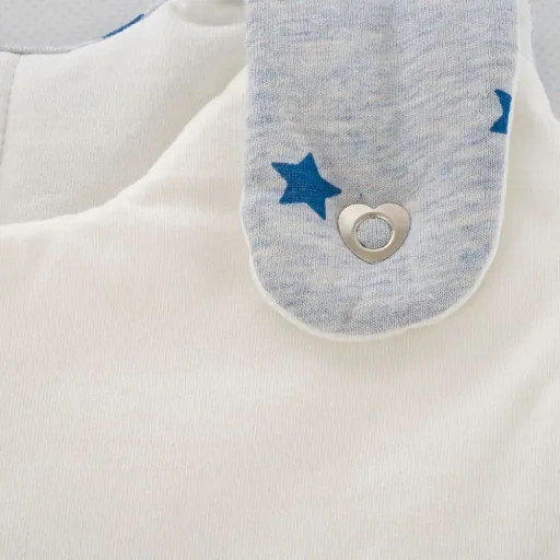 Träumeland Liebmich Baby Schlafsack, Schlummersack, Innenschlafsack 3 tlg. Set - Sternentraum Blau, Grösse: 80/86