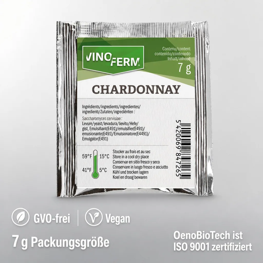 Weinhefe, Trockenhefe Wein - Vinoferm Chardonnay, 7g