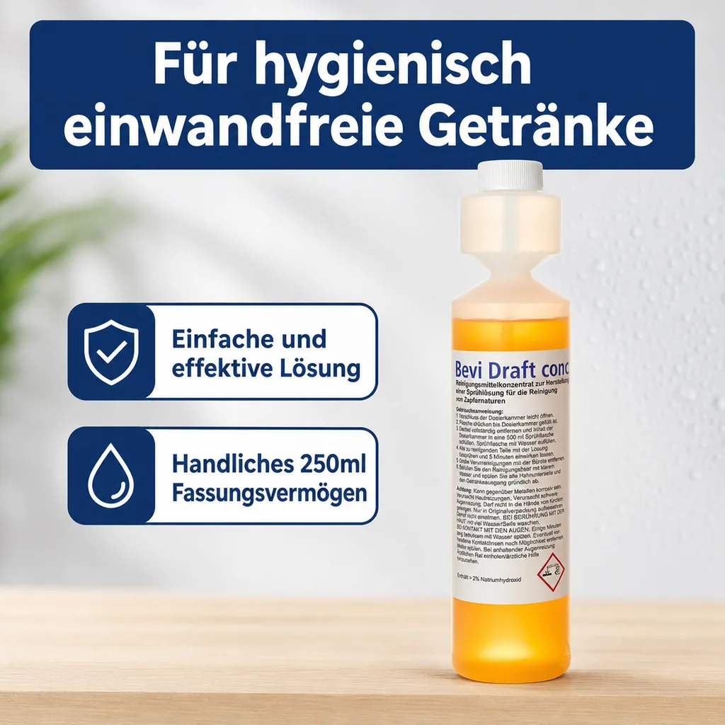 Dosierflasche - Hahnreiniger Bevi Draft, 250ml