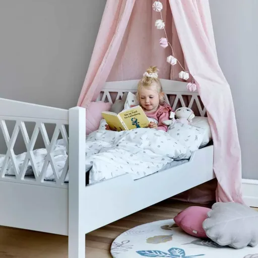 Cam Cam Seitenteil Juniorbett Harlequin 90 x 160 sand