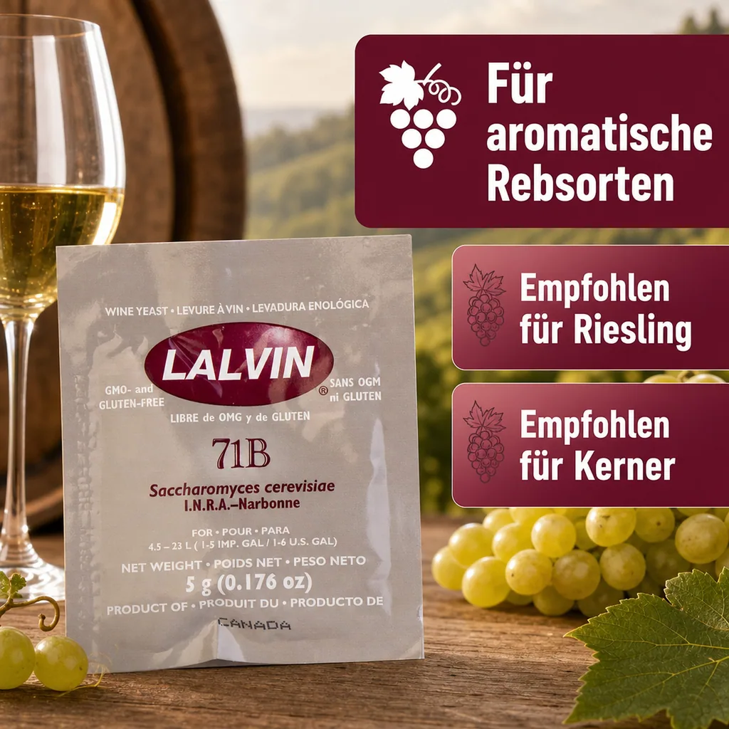 Trockenhefe, Weinhefe 71B™ - Lalvin™ - 5g