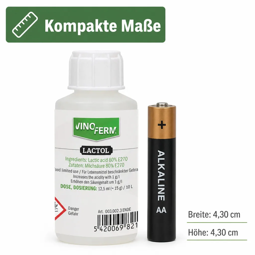 Milchsäure 80% - VINOFERM Lactol 100ml ENDE