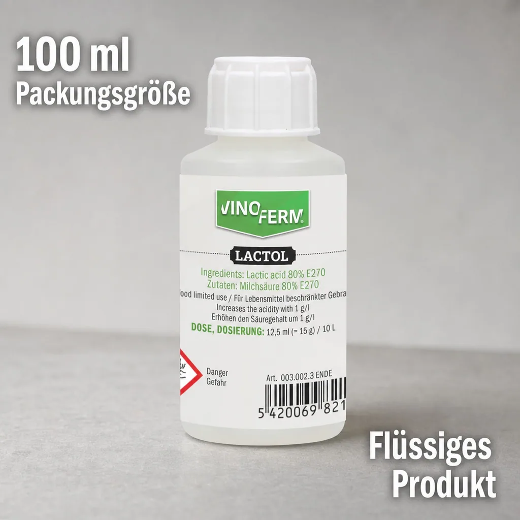 Milchsäure 80% - VINOFERM Lactol 100ml ENDE