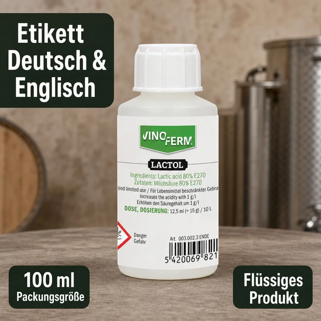Milchsäure 80% - VINOFERM Lactol 100ml ENDE