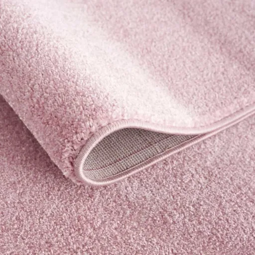 Livone Kinderteppich Stern weiss auf rosa, Teppichgrösse: 120 x 180 cm