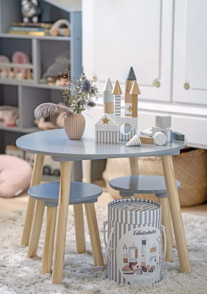 Jabadabado Kinderspielzeug, Bauklötze, Bausteine Spielzeug - Set Teddy, Farbe: silber