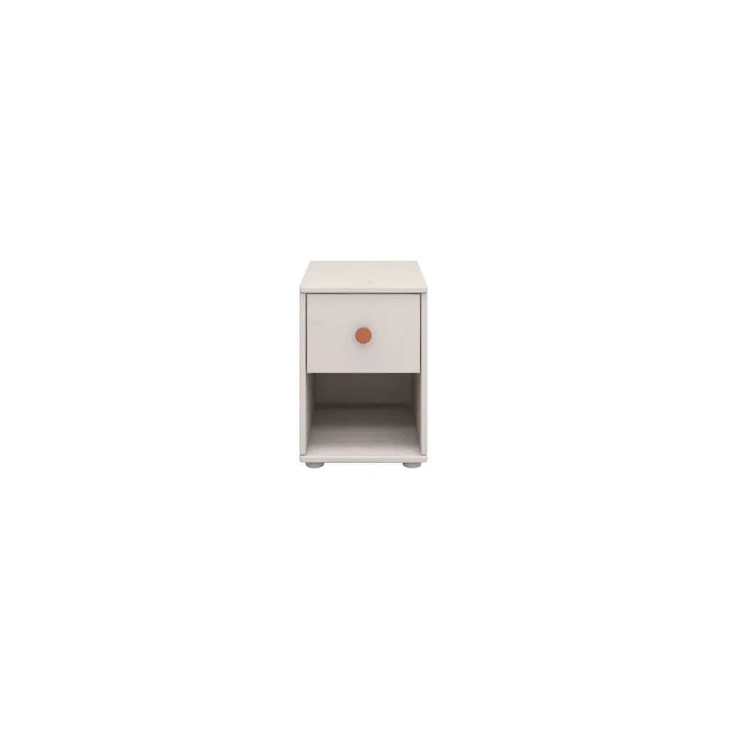 Flexa Kommode - Classic, mit 1 Schublade, 36x51,8 cm, Farbe: Grau gekalkt / Grau gekalkt / Rouge