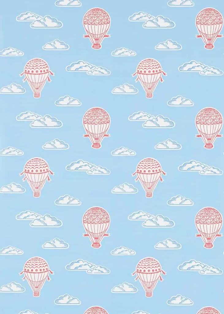 Little Sanderson Abracazoo Tapete Heissluft Ballons rot blau