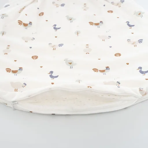Träumeland Liebmich Baby Schlafsack, Schlummersack, Innenschlafsack - Kikeriki, Grösse: 62/68