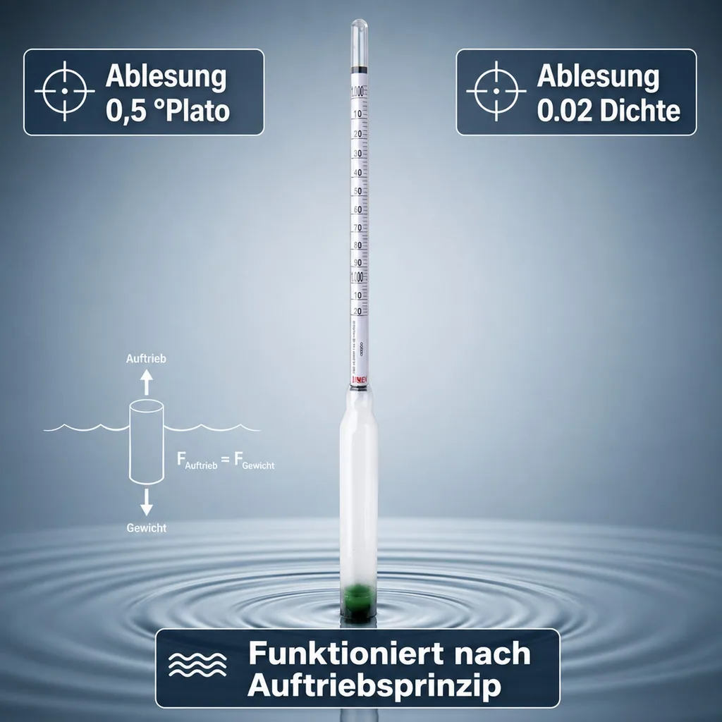 Bierwürzespindel - BREWFERM mit 2 Skalen