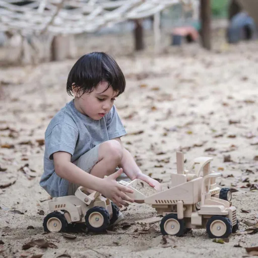 Bagger Kinder Holz von Plan Toys Bagger