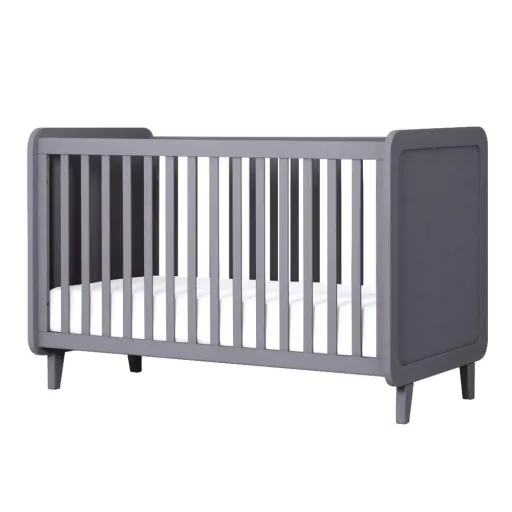 Laurette Babybett 70 x 140 cm Accroche Coeur, Farbe: hellgrau