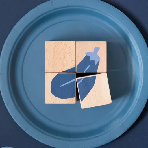 Nobodinoz Holzklötze / Puzzle Gemüse