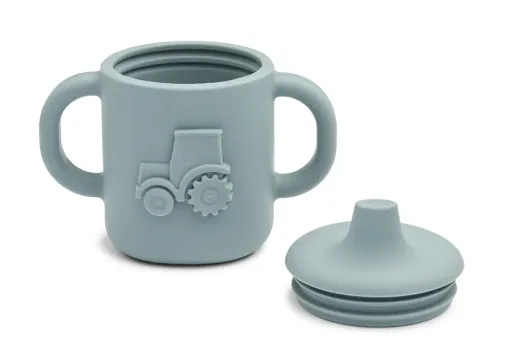 Liewood Schnabeltasse, Trinklernbecher – Amelio, silikon, Farbe: Blue fog