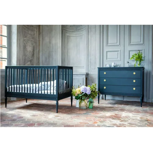 Gustavienne Babybett 60 x 120 cm dunkelgrün