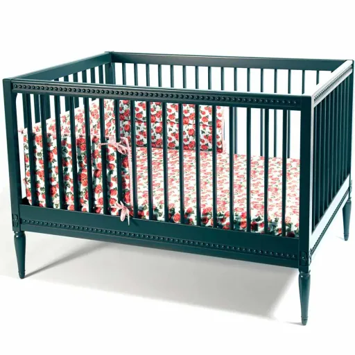 Gustavienne Babybett 60 x 120 cm dunkelgrün