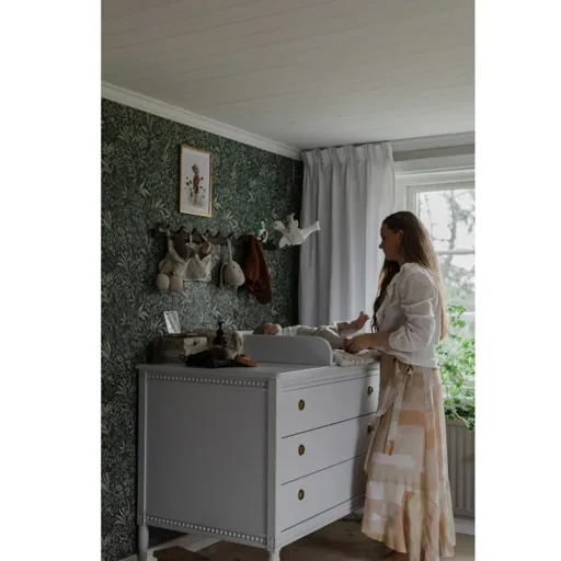 Gustavienne Wickelauflage für Kommode weiss