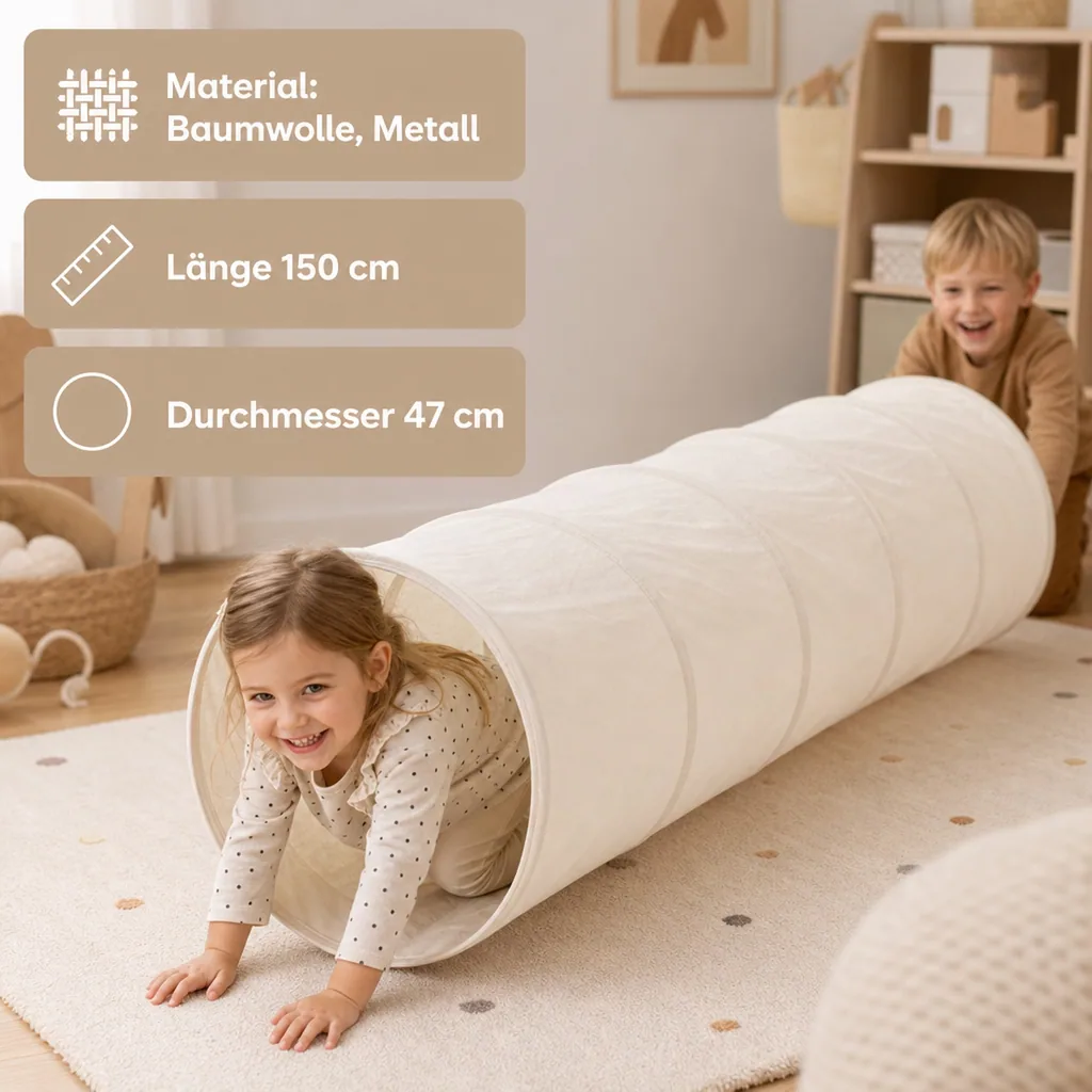 Kids Concept Spieltunnel natur