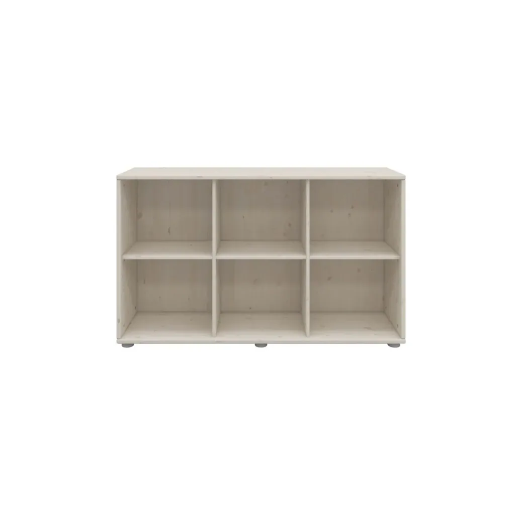 Flexa Bücherregal - Classic, 123,9x74,5 cm, Farbe: Weiß gewaschen
