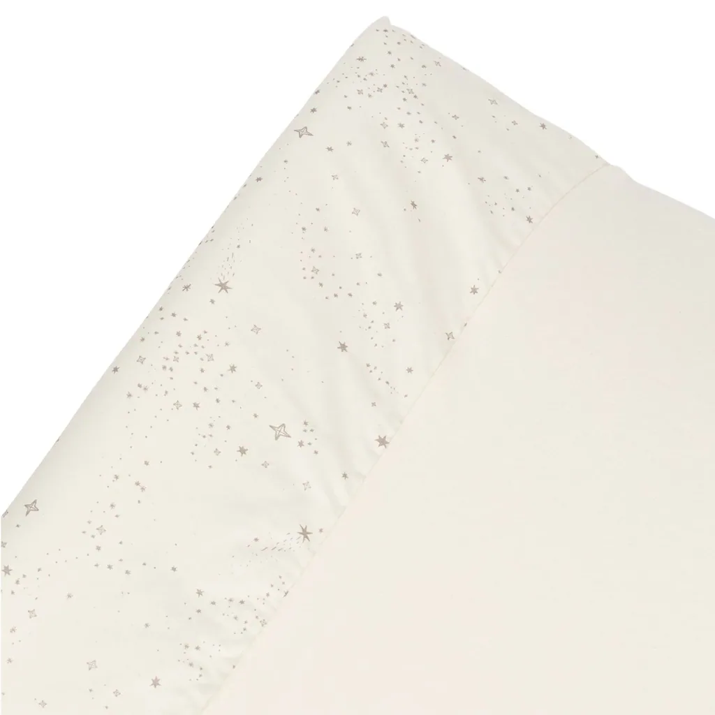 Nobodinoz STORIES Bezug für Wickelauflage, Wickelmulde, 50 x 70 cm, Farbe: Natürliche Milchstraße