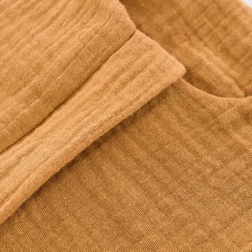 Träumeland Liebmich Sommerschlafsack baby, Schlummersack - Baumwollmusselin Braun, Grösse: 60